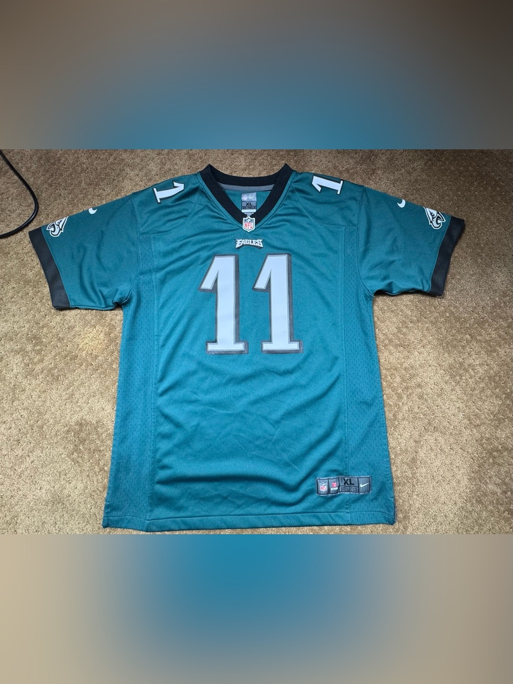 Philadelphia Eagles Wentz 11 Nike game jersey